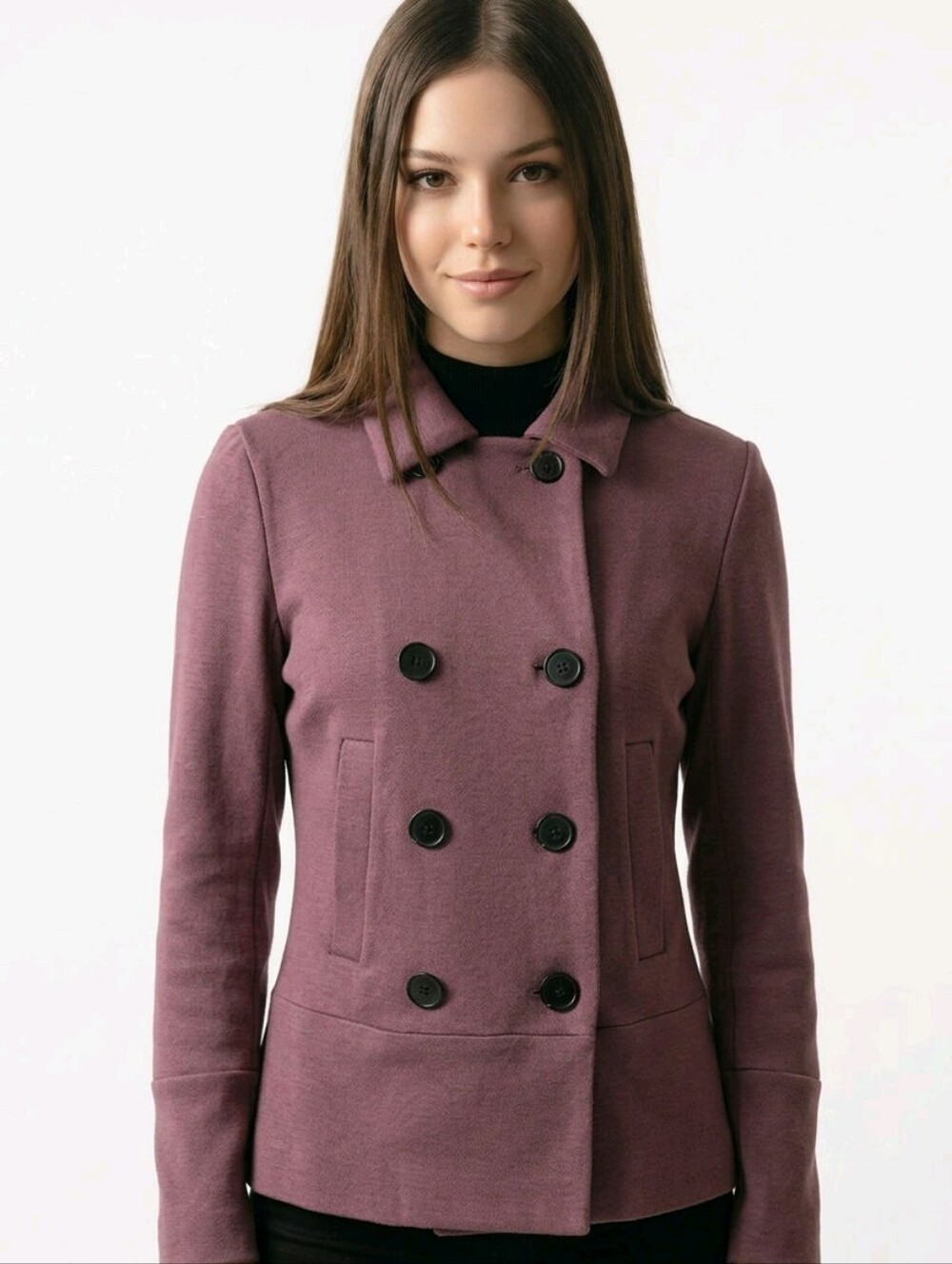 Double Breasted Burgundy Jacket Small